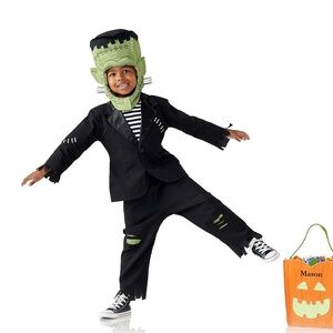 Pottery Barn Monster Costume - Black and Green